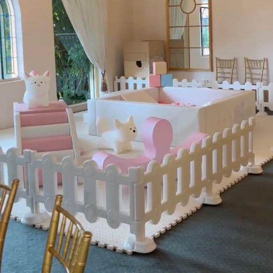 Pink and White Soft Play Hire Sydney